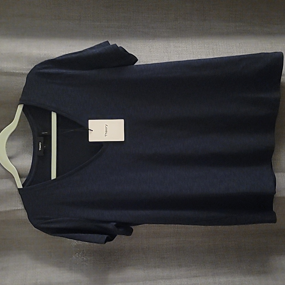 Theory Navy Dayne B Short Sleeve Tee NWT